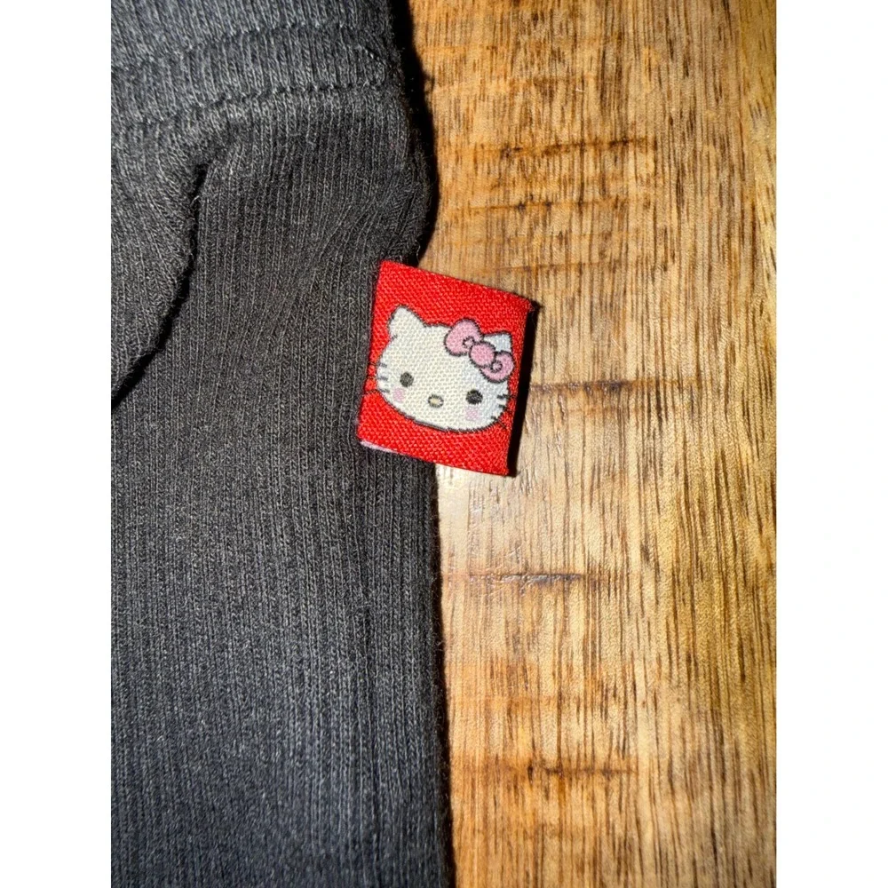Sanrio Hello Kitty Red Sweatshirt and Black Ribbed Leggings Set 4T